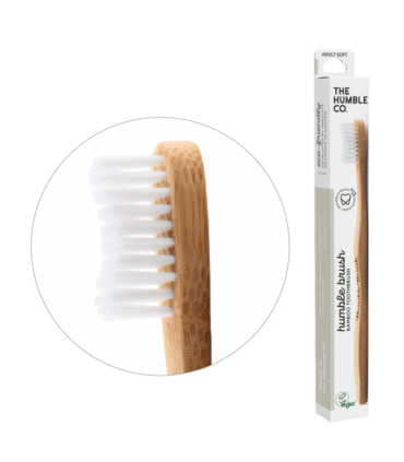 THE HUMBLE CO SOFT BAMBOO TOOTHBRUSH WHITE