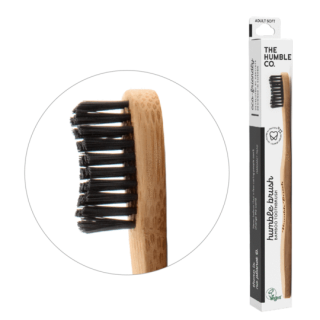 THE HUMBLE CO SOFT BAMBOO TOOTHBRUSH BLACK