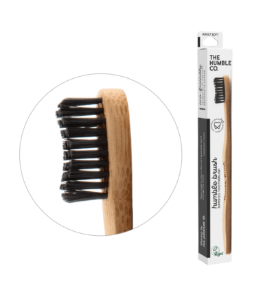 THE HUMBLE CO SOFT BAMBOO TOOTHBRUSH BLACK