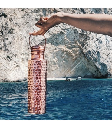 FORREST & LOVE COPPER WATER BOTTLE HAMMERED 1000ml
