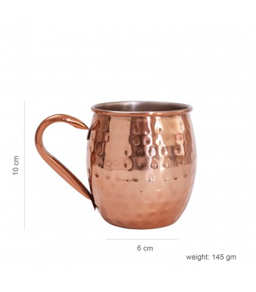 FORREST & LOVE STEEL MUG IN COPPER FINISH 450ml