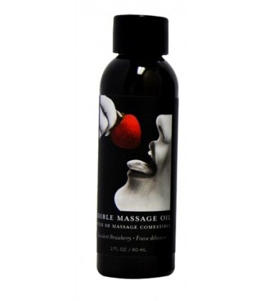 EARTHLY BODY EDIBLE MASAGE OIL STRAWBERRY 60ml